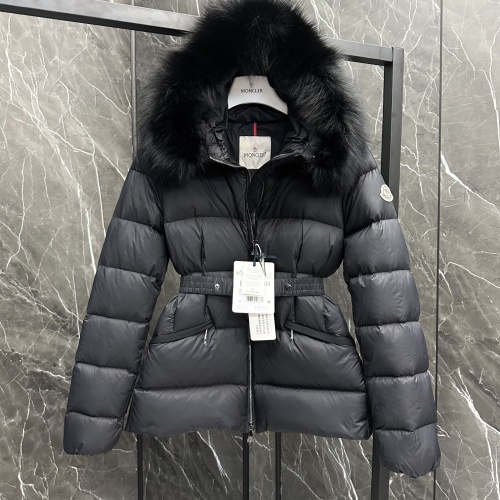 Replica Moncler Down Feather Coat Long Sleeved For Women #1251266 $34.00 USD for Wholesale