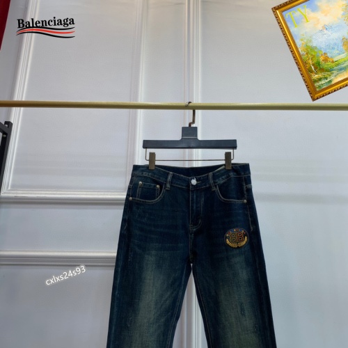 Replica Balenciaga Jeans For Men #1251286 $48.00 USD for Wholesale