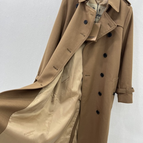 Replica Burberry Trench Coat Long Sleeved For Women #1251439 $202.00 USD for Wholesale