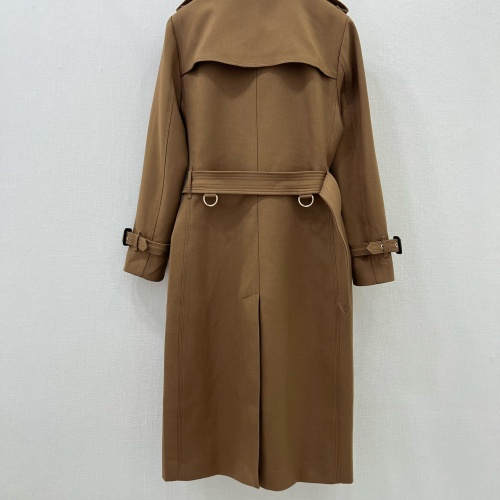 Replica Burberry Trench Coat Long Sleeved For Women #1251439 $202.00 USD for Wholesale