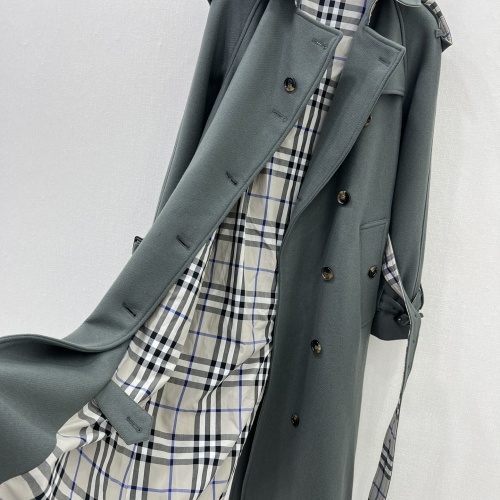 Replica Burberry Trench Coat Long Sleeved For Women #1251440 $225.00 USD for Wholesale