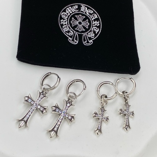 Replica Chrome Hearts Earrings #1253993 $32.00 USD for Wholesale