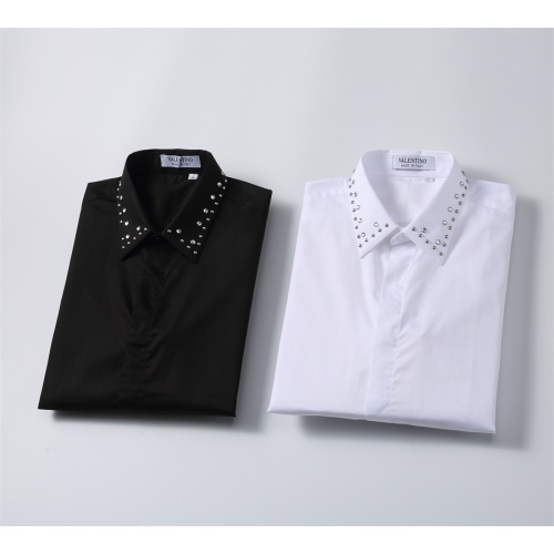 Replica Valentino Shirts Long Sleeved For Men #1254057 $48.00 USD for Wholesale