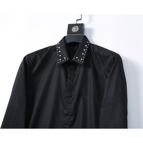 Replica Valentino Shirts Long Sleeved For Men #1254058 $48.00 USD for Wholesale