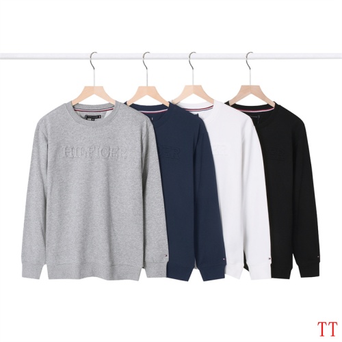 Replica Tommy Hilfiger TH Hoodies Long Sleeved For Men #1255079 $42.00 USD for Wholesale