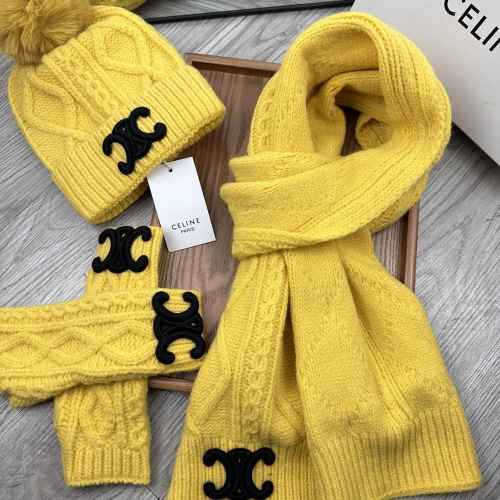 Celine Hat and Scarf and Glove Set #1255321