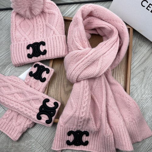 Celine Hat and Scarf and Glove Set #1255323