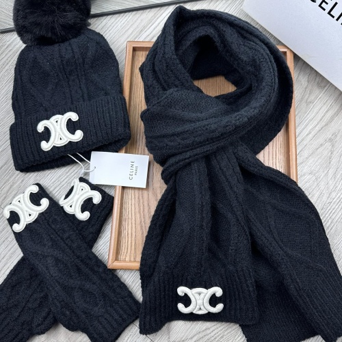 Celine Hat and Scarf and Glove Set #1255325