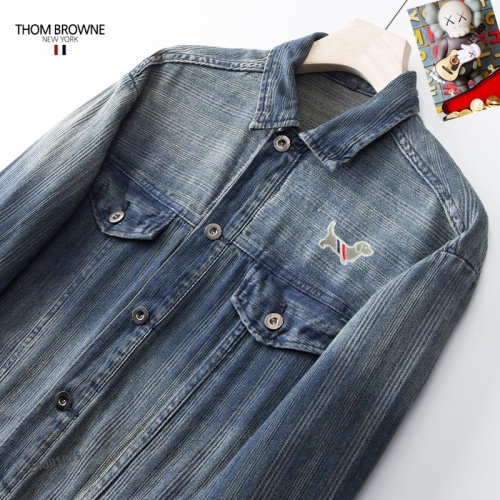 Replica Thom Browne Jackets Long Sleeved For Men #1255464 $68.00 USD for Wholesale