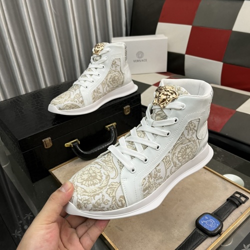 Versace High Tops Shoes For Men #1255831, $76.00 USD, [ITEM#1255831], Versace High Tops Shoes