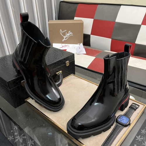 Replica Christian Louboutin Boots For Men #1255898 $150.00 USD for Wholesale