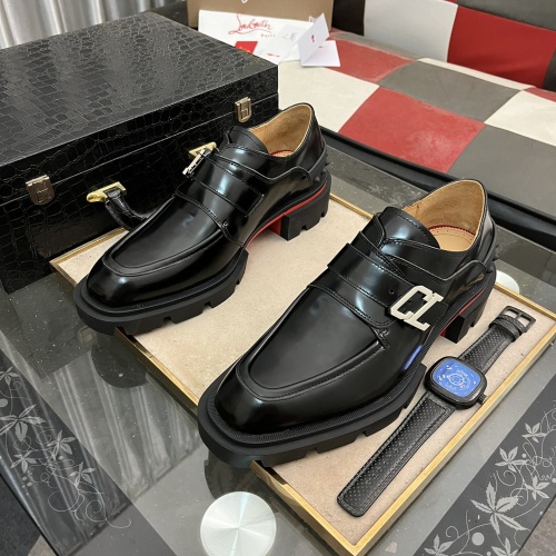 Replica Christian Louboutin Leather Shoes For Men #1255907 $135.00 USD for Wholesale