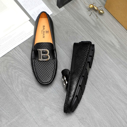 Replica Balmain Leather Shoes For Men #1255926 $68.00 USD for Wholesale