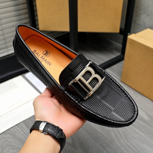 Replica Balmain Leather Shoes For Men #1255927 $68.00 USD for Wholesale