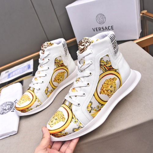 Versace High Tops Shoes For Men #1255967, $88.00 USD, [ITEM#1255967], Versace High Tops Shoes