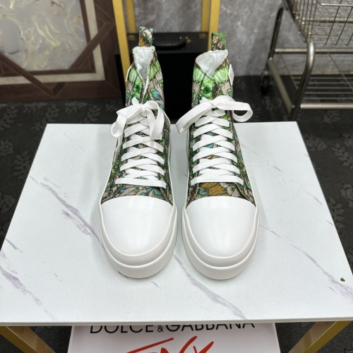 Replica Dolce & Gabbana D&G High Top Shoes For Men #1256311 $82.00 USD for Wholesale