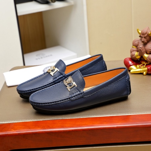 Replica Versace Leather Shoes For Men #1256482 $68.00 USD for Wholesale