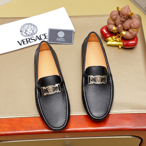 Versace Leather Shoes For Men #1256483, $68.00 USD, [ITEM#1256483], Versace Leather Shoes