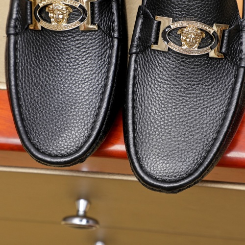 Replica Versace Leather Shoes For Men #1256483 $68.00 USD for Wholesale