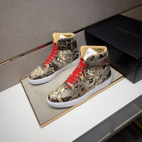 Philipp Plein PP High Tops Shoes For Men #1256609, $102.00 USD, [ITEM#1256609], Philipp Plein PP High Tops Shoes