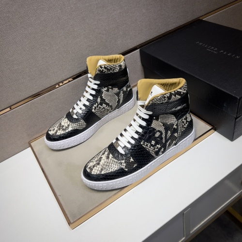 Philipp Plein PP High Tops Shoes For Men #1256610, $102.00 USD, [ITEM#1256610], Philipp Plein PP High Tops Shoes