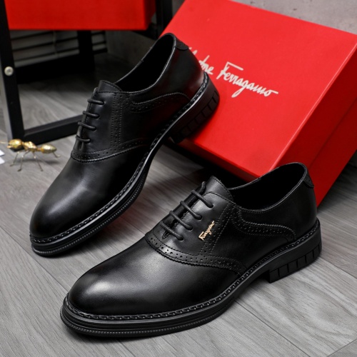 Salvatore Ferragamo Leather Shoes For Men #1256678, $82.00 USD, [ITEM#1256678], Salvatore Ferragamo Leather Shoes