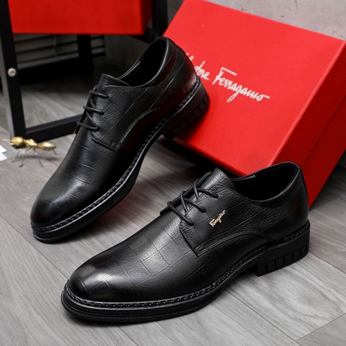 Salvatore Ferragamo Leather Shoes For Men #1256681, $82.00 USD, [ITEM#1256681], Salvatore Ferragamo Leather Shoes