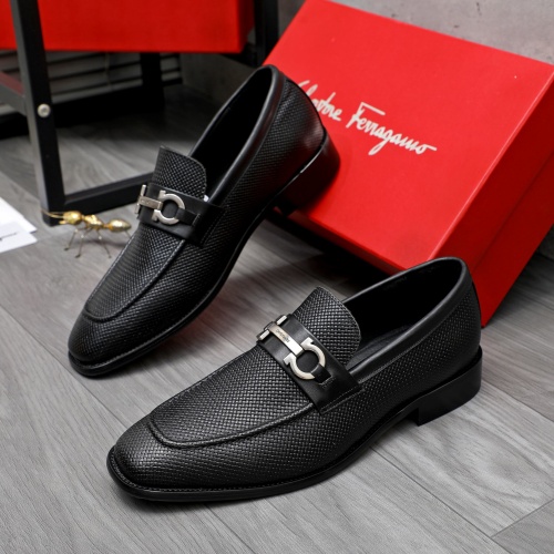 Salvatore Ferragamo Leather Shoes For Men #1256811, $82.00 USD, [ITEM#1256811], Salvatore Ferragamo Leather Shoes