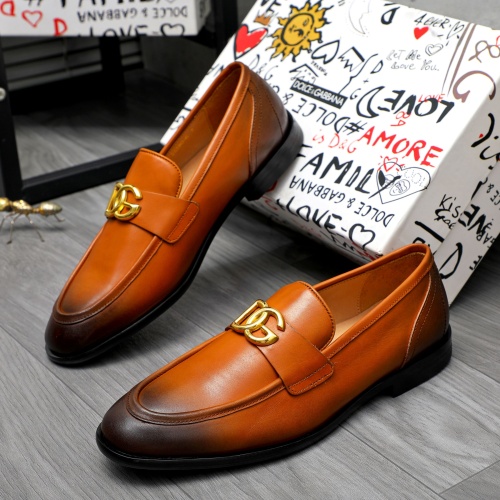 Dolce &amp; Gabbana D&amp;G Leather Shoes For Men #1256935, $125.00 USD, [ITEM#1256935], Dolce &amp; Gabbana D&amp;G Leather Shoes