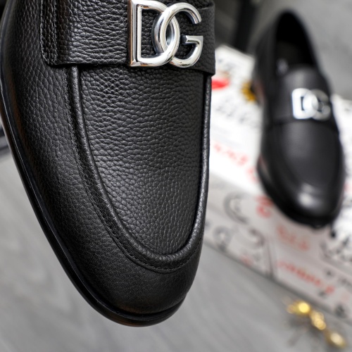 Replica Dolce & Gabbana D&G Leather Shoes For Men #1256937 $125.00 USD for Wholesale