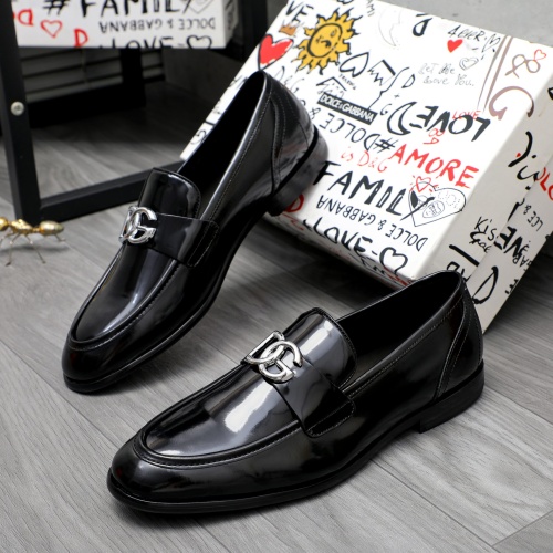 Dolce &amp; Gabbana D&amp;G Leather Shoes For Men #1256939, $125.00 USD, [ITEM#1256939], Dolce &amp; Gabbana D&amp;G Leather Shoes