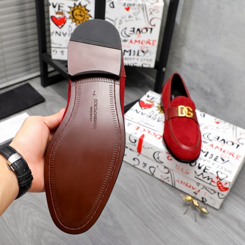 Replica Dolce & Gabbana D&G Leather Shoes For Men #1256940 $125.00 USD for Wholesale