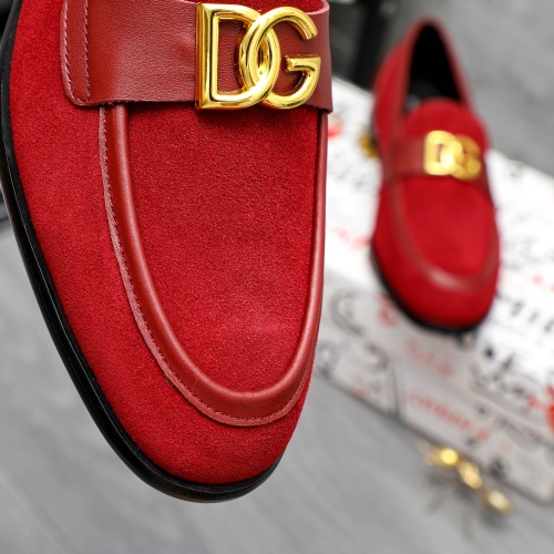 Replica Dolce & Gabbana D&G Leather Shoes For Men #1256940 $125.00 USD for Wholesale