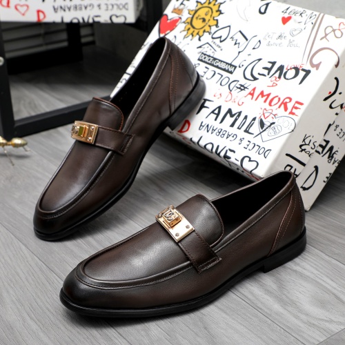 Dolce &amp; Gabbana D&amp;G Leather Shoes For Men #1256943, $125.00 USD, [ITEM#1256943], Dolce &amp; Gabbana D&amp;G Leather Shoes