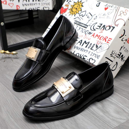 Dolce &amp; Gabbana D&amp;G Leather Shoes For Men #1256946, $125.00 USD, [ITEM#1256946], Dolce &amp; Gabbana D&amp;G Leather Shoes