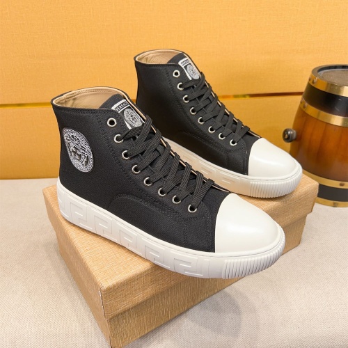 Versace High Tops Shoes For Men #1256958, $76.00 USD, [ITEM#1256958], Versace High Tops Shoes