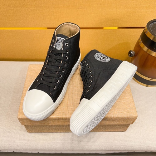 Replica Versace High Tops Shoes For Men #1256958 $76.00 USD for Wholesale