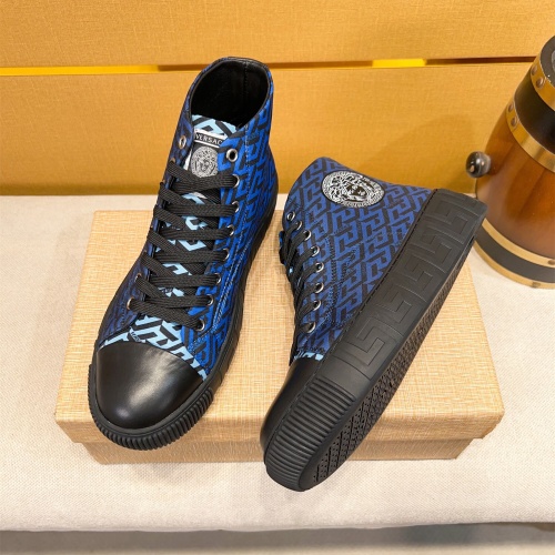 Replica Versace High Tops Shoes For Men #1256961 $76.00 USD for Wholesale