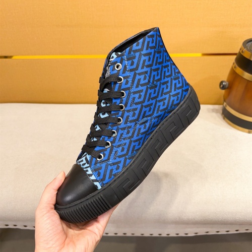 Replica Versace High Tops Shoes For Men #1256961 $76.00 USD for Wholesale