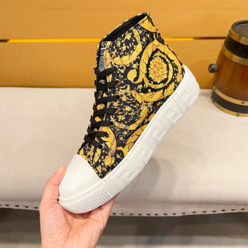 Replica Versace High Tops Shoes For Men #1256962 $76.00 USD for Wholesale