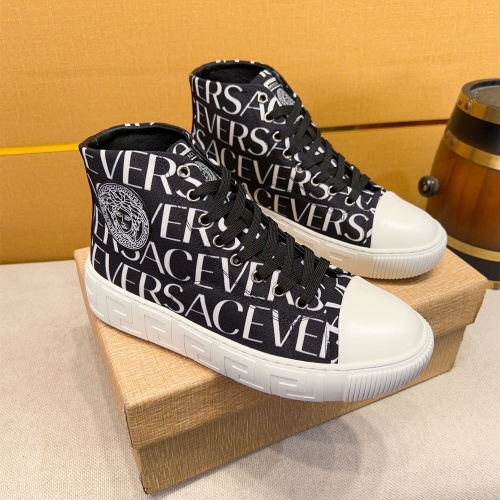 Versace High Tops Shoes For Men #1256964, $76.00 USD, [ITEM#1256964], Versace High Tops Shoes