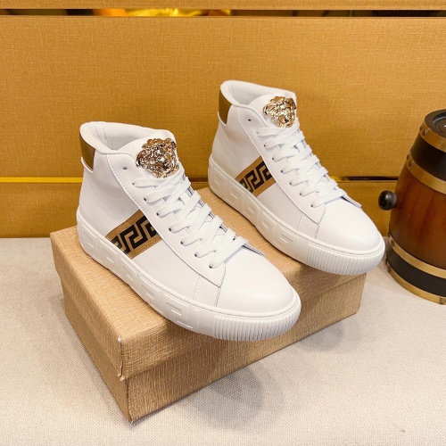 Versace High Tops Shoes For Men #1256965, $80.00 USD, [ITEM#1256965], Versace High Tops Shoes