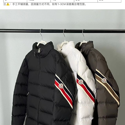 Replica Moncler Down Feather Coat Long Sleeved For Men #1256975 $172.00 USD for Wholesale