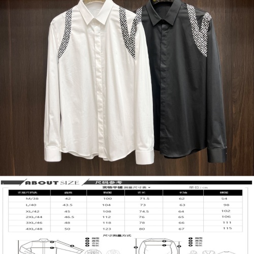 Replica Givenchy Shirts Long Sleeved For Men #1257018 $92.00 USD for Wholesale