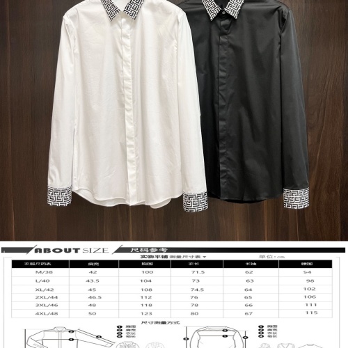 Replica Givenchy Shirts Long Sleeved For Men #1257020 $92.00 USD for Wholesale