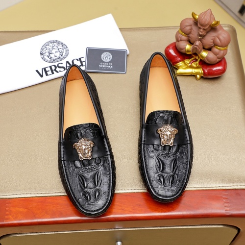 Versace Leather Shoes For Men #1257070, $68.00 USD, [ITEM#1257070], Versace Leather Shoes