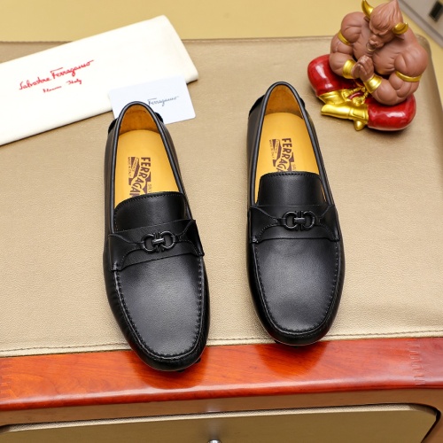 Salvatore Ferragamo Leather Shoes For Men #1257167, $72.00 USD, [ITEM#1257167], Salvatore Ferragamo Leather Shoes