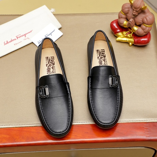 Salvatore Ferragamo Leather Shoes For Men #1257173, $68.00 USD, [ITEM#1257173], Salvatore Ferragamo Leather Shoes