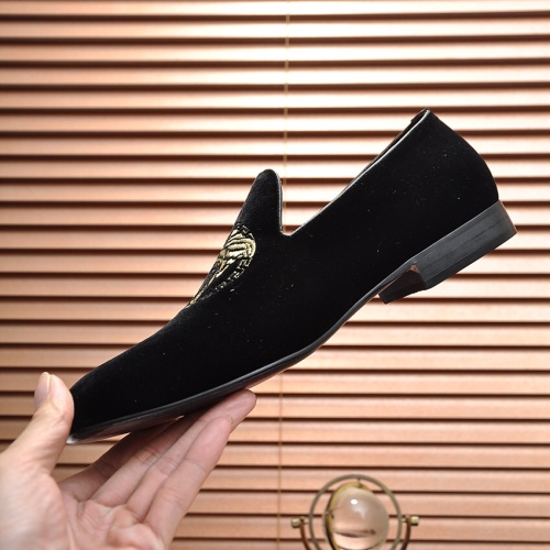 Replica Versace Leather Shoes For Men #1257475 $85.00 USD for Wholesale