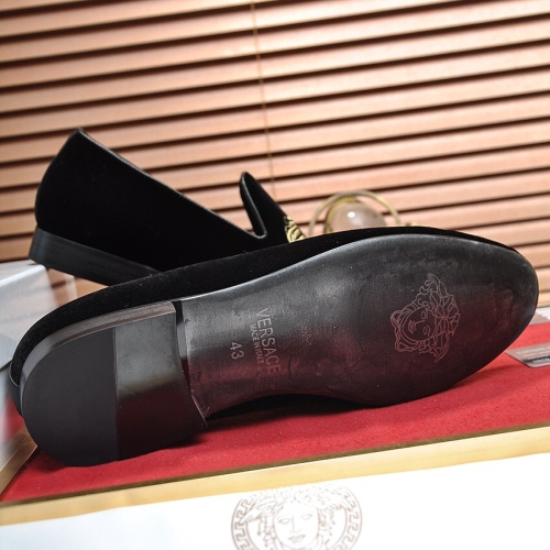 Replica Versace Leather Shoes For Men #1257475 $85.00 USD for Wholesale